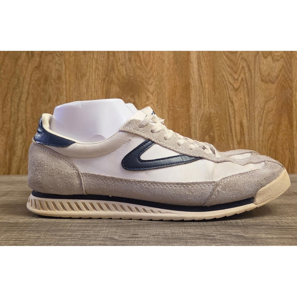 Tretorn Rawlins 2.0 Low Top Suede Sneakers Womens Size 8.5 White Navy